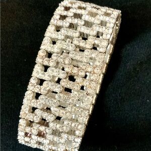 Large costume rhinestone cuff